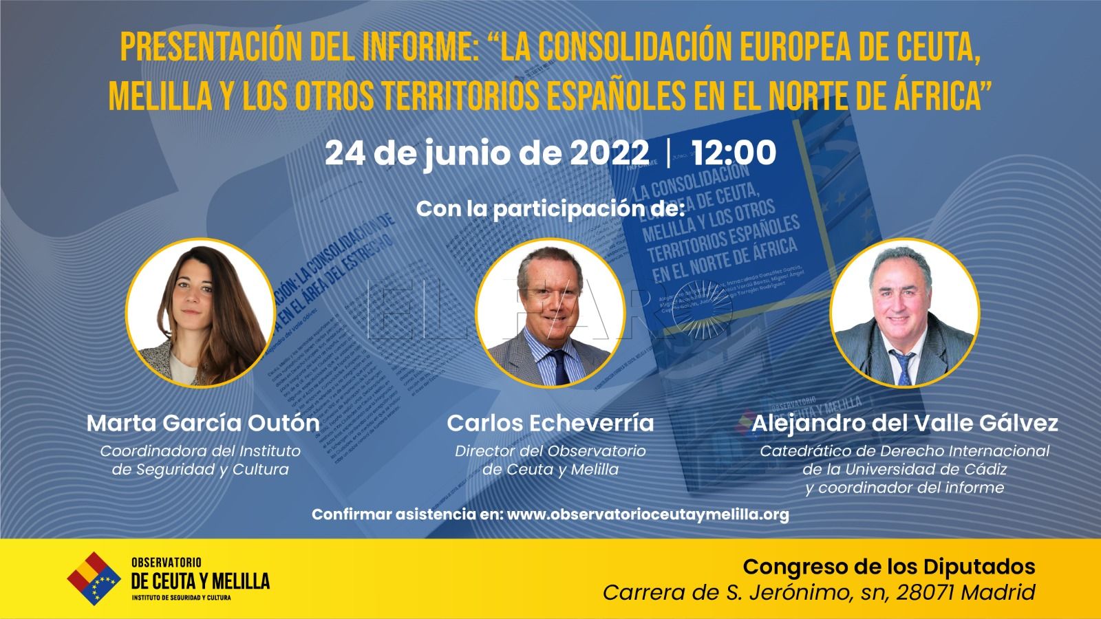 El Observatorio de Ceuta y Melilla presentará un informe en el Congreso