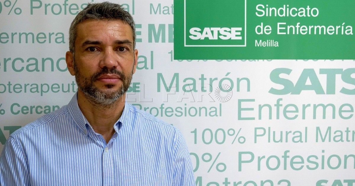 Carlos García, secretario general de Satse Melilla.