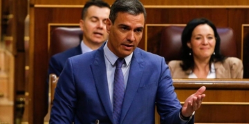 Sánchez en la sesión de control en el Congreso el 8 de junio. Foto: Moncloa.
