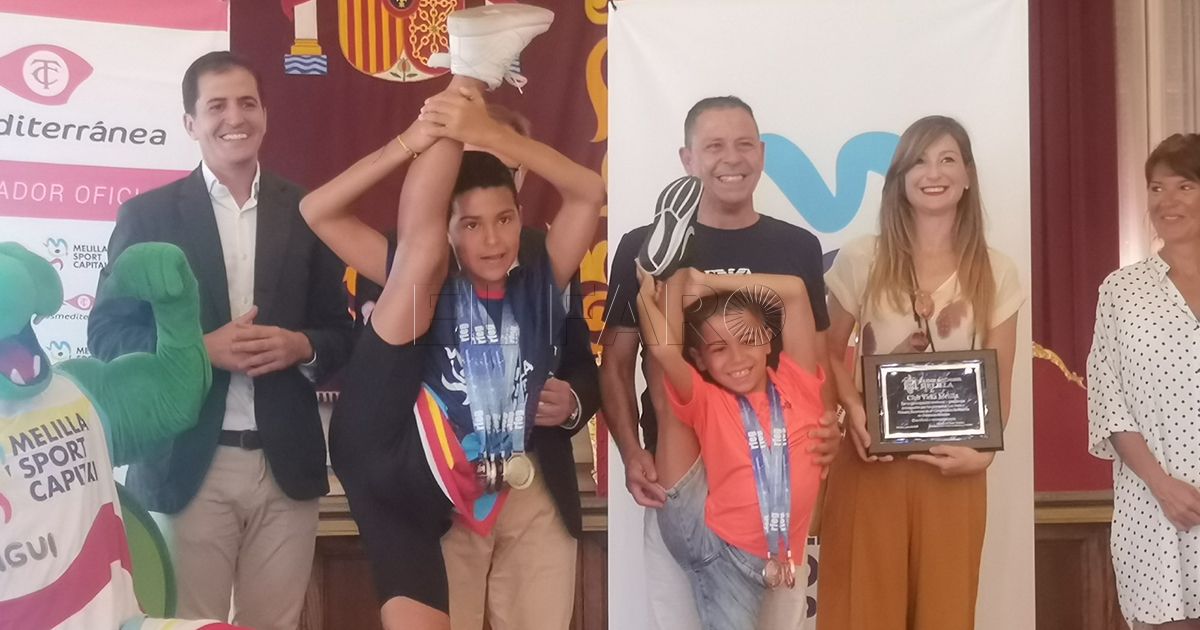 La Ciudad rinde homenaje a los gimnastas Leo Faus y Neizan Buyemaa