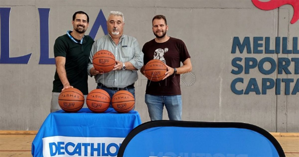 La Federación Melillense de Baloncesto y Decathlon firman un convenio de colaboración