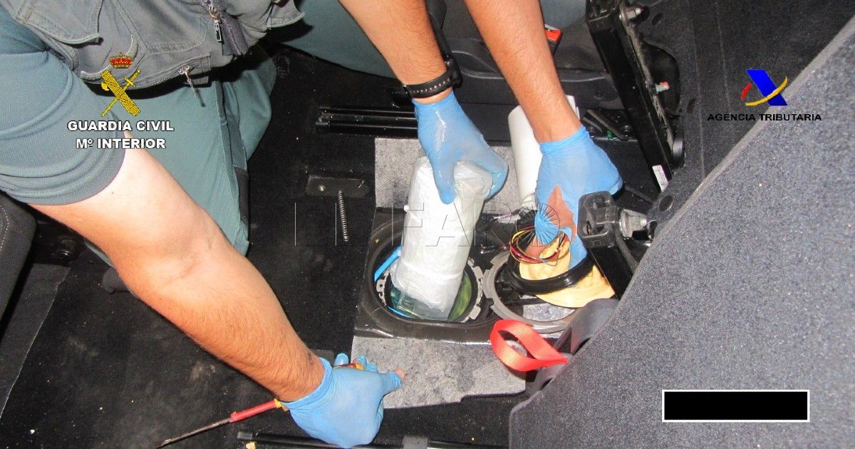 La Guardia Civil decomisa casi 46 kilos de polen de hachís en el puerto de Melilla