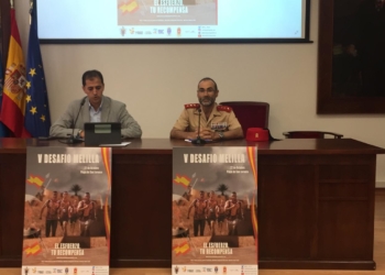 En el acto estuvieron presentes el consejero del área de Deporte de la CAM, Rachid Bussian y el coronel de Regulares, José María Torres.