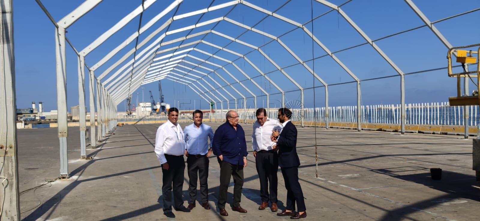 La Autoridad Portuaria instala una carpa en el puerto