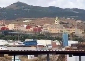 Valla de Melilla el 24 de junio. Foto: Captura de vídeo.