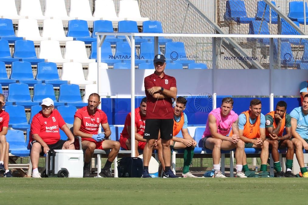 Miguel Rivera, técnico de la UD Melilla: "Estoy feliz por toda la segunda mitad que jugaron mis futbolistas”