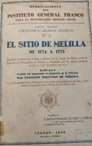Libro destacado del mes: “El Sitio de Melilla de 1774 a 1775“