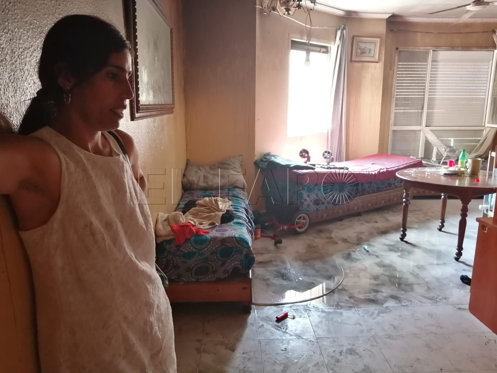 La mujer cuya casa se quemó cree que sólo se la van a pintar