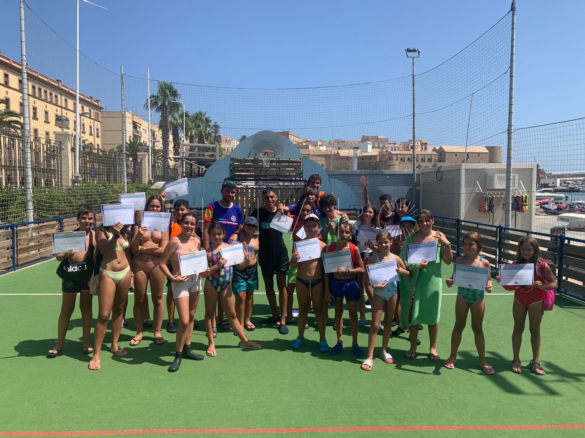 Recta final en los cursos de verano del Real Club Marítimo de Melilla
