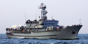 Buque escuela 'ORP Wodnik'.