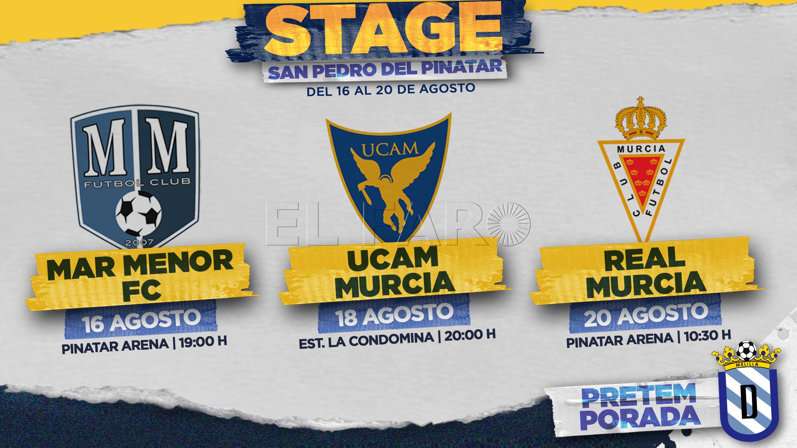 La UD Melilla arranca este martes su stage de pretemporada en San Pedro del Pinatar