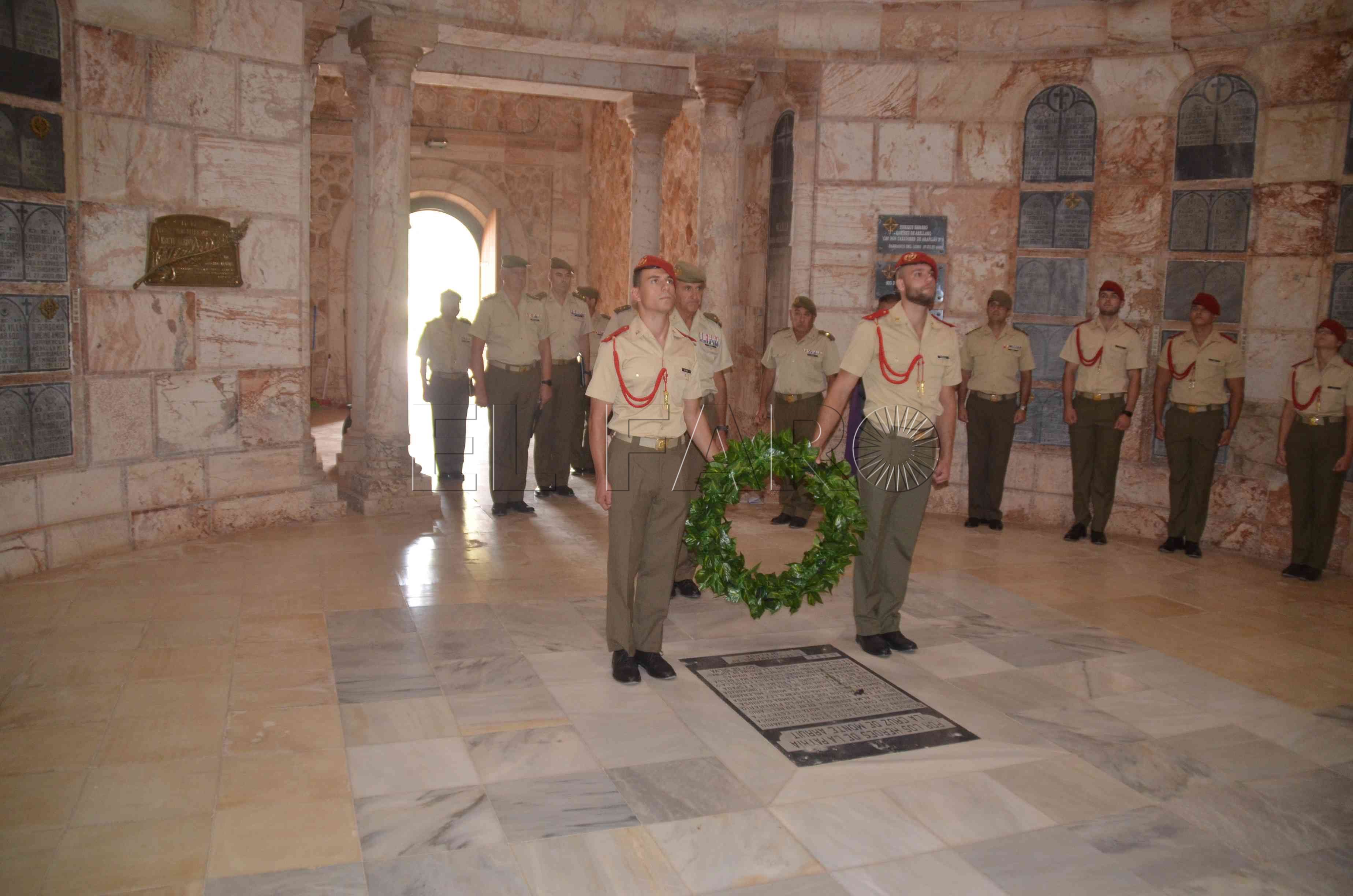 Homenaje en el primer aniversario de la muerte del alférez cadete Pablo Jerez