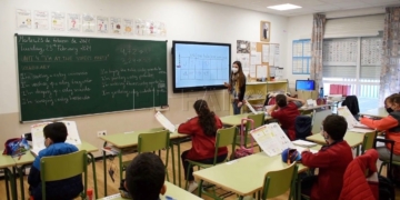 Alumnos en Melilla.