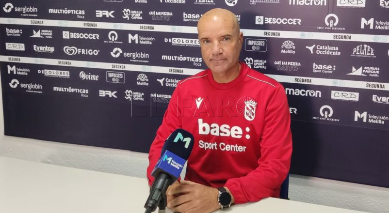 Miguel Rivera, técnico del Melilla: "El Socuéllamos no nos va a regalar nada en el partido”