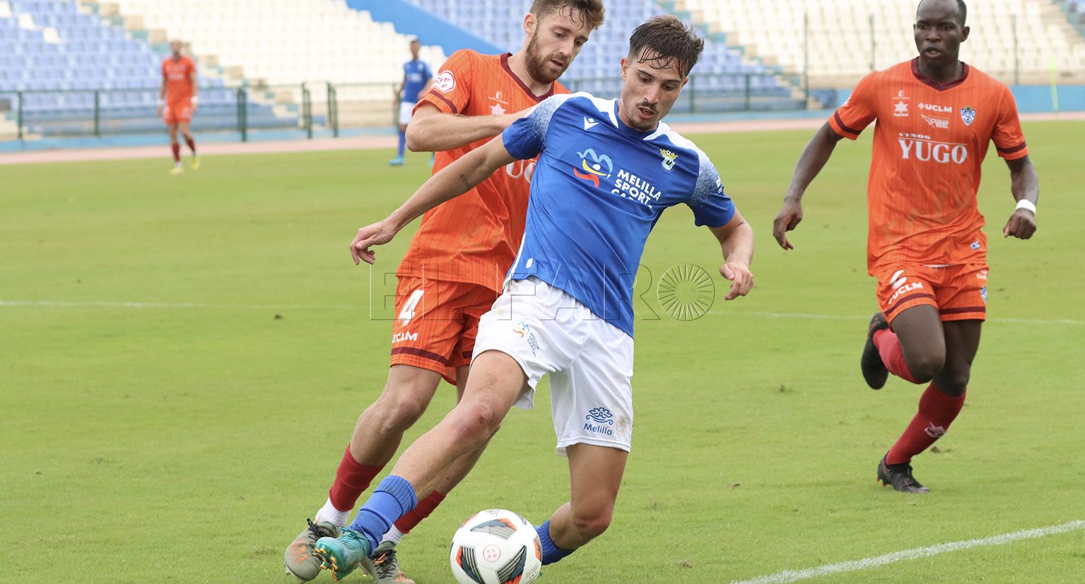 Sergio Pérez, jugador de la UD Melilla: “Todo el equipo hizo un gran trabajo ante el Socuéllamos”