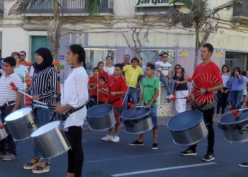 Batucada en Melilla. Foto de Archivo.