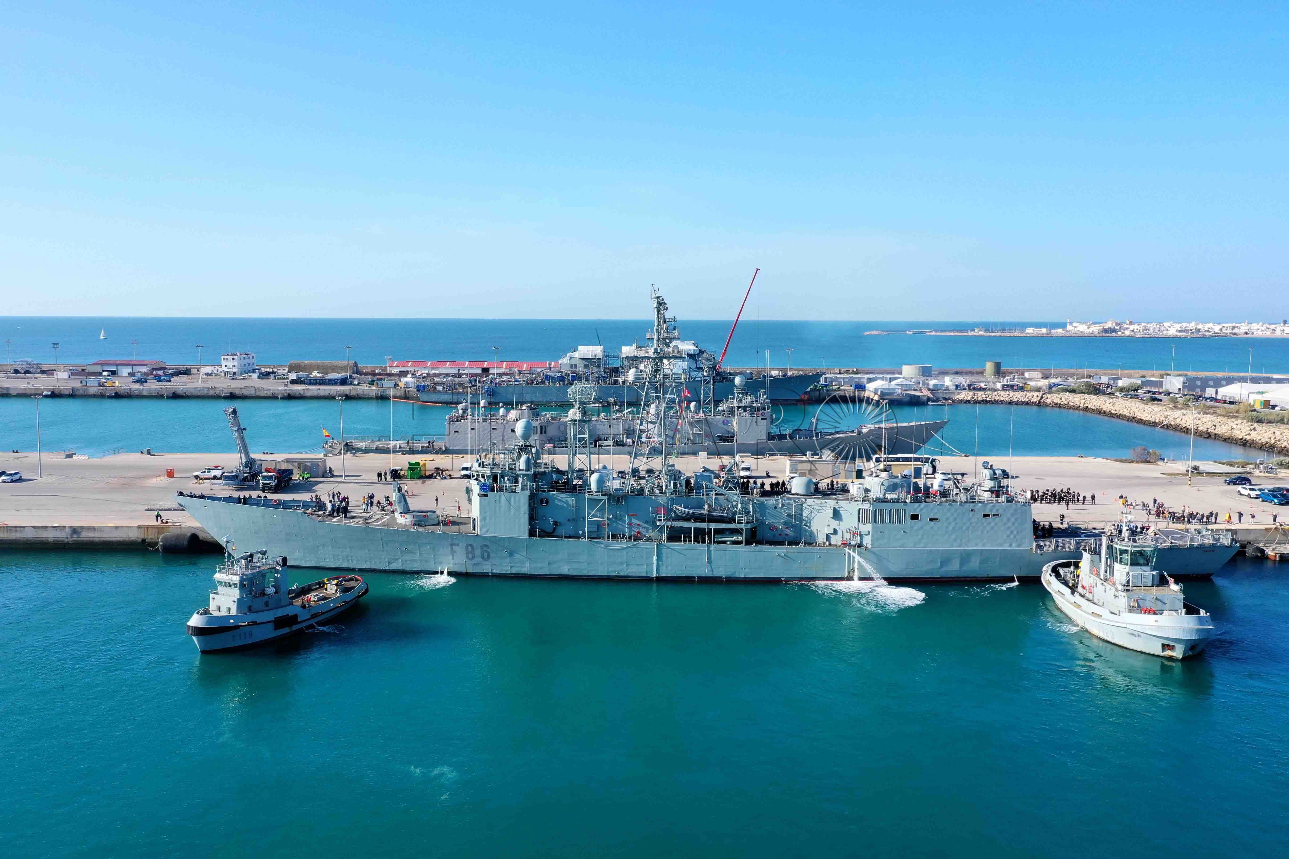 Las fragatas ‘Navarra’ y ‘Canarias’ estarán en Melilla el día 26