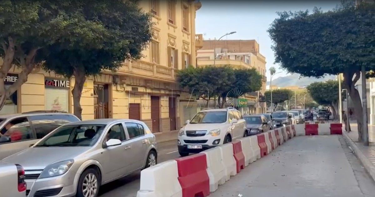 Atascos en el centro de Melilla