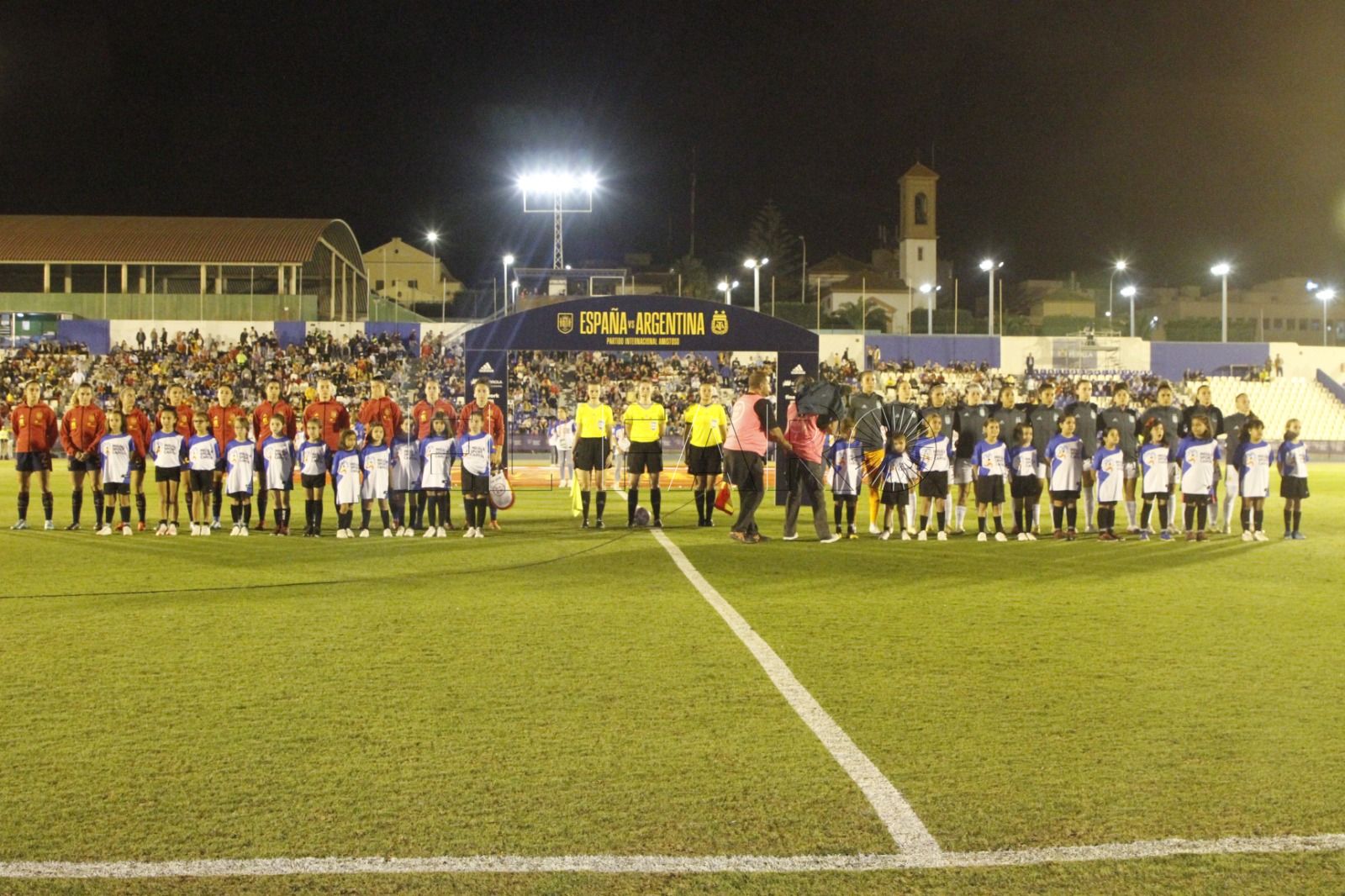 Exhibición de España ante Argentina