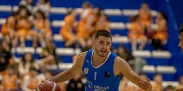 David Orrit fue el jugador más valorado en el encuentro del pasado fin de semana frente al C.B. Tizona y que finalizó con victoria de la escuadra colegial.