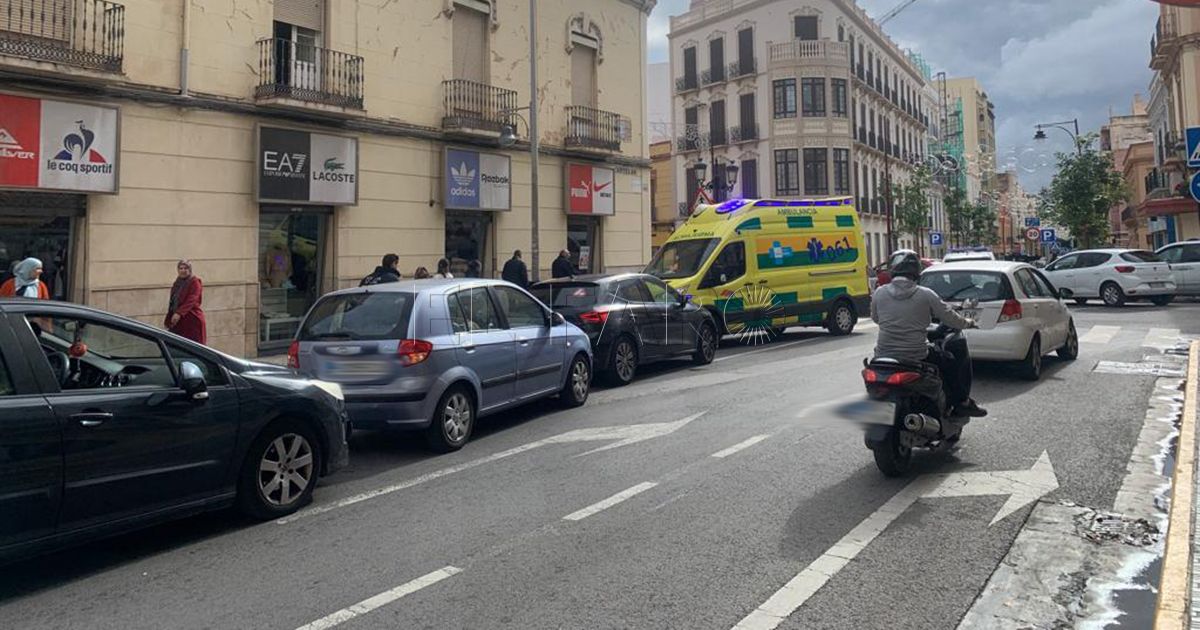 Accidente en cadena en la calle Castelar