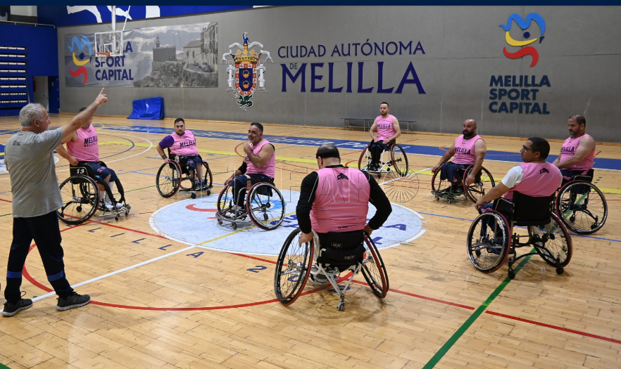 El Melilla BC en silla de ruedas redebuta ocho años después a nivel nacional