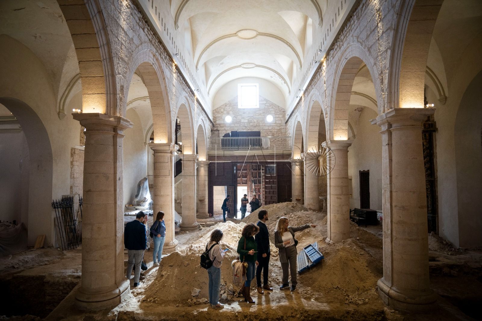 Restos de la antigua iglesia de San Miguel o incluso islámicos en las excavaciones de La Purísima