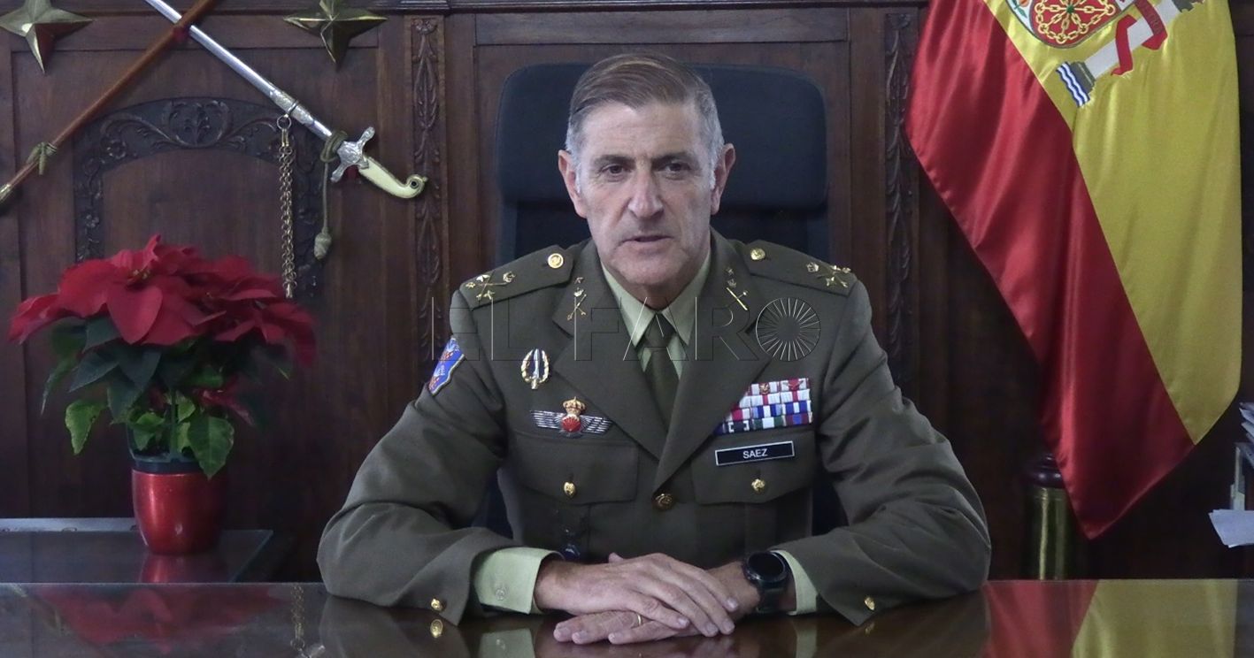 Luis Sáez Rocandio se acuerda de los militares en acuartelamientos que no podrán pasar estos días en familia