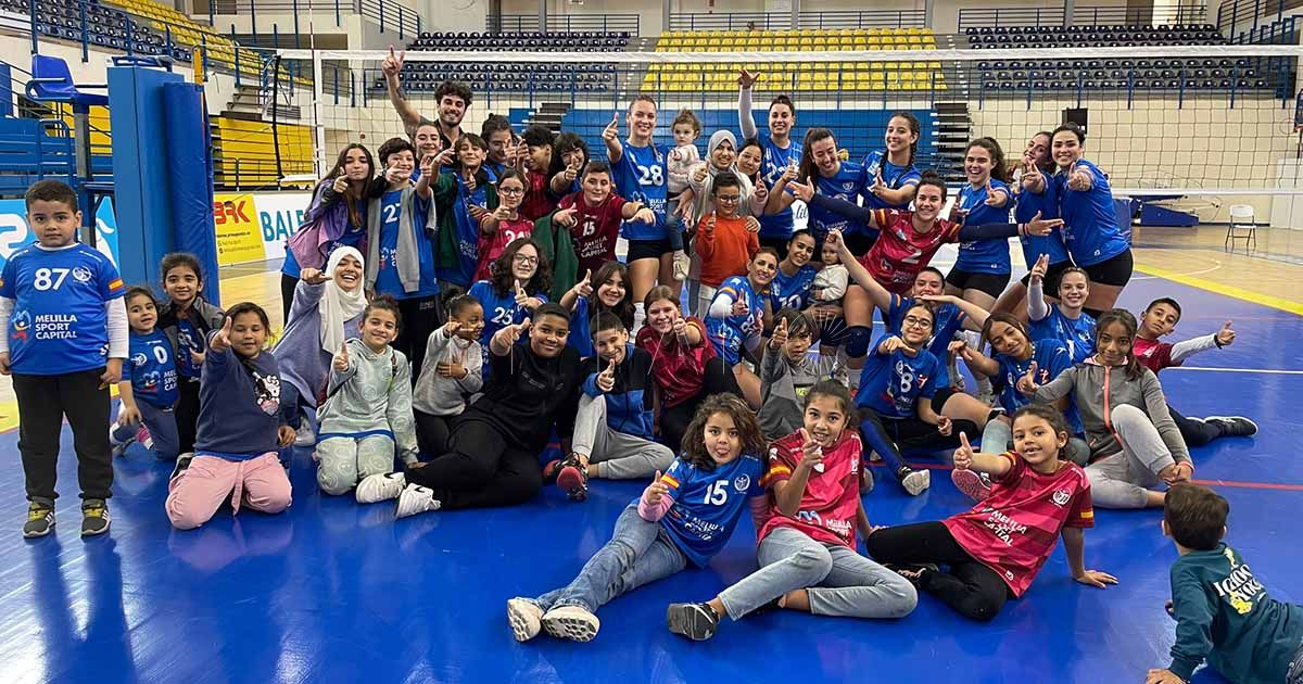 El CV Melilla femenino, líder indiscutible