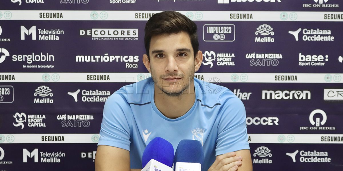 Fran Serrano, defensa de la UD Melilla: “Tenemos muchas ganas de seguir haciendo las cosas bien”