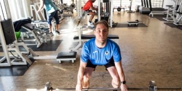 El jugador germano-argentino ya se encuentra a las órdenes de Pablo Torres para preparar el próximo enfrentamiento liguero de la escuadra melillense.
