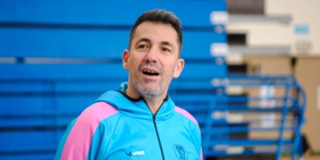 El técnico bilbaíno durante uno de los entrenamientos llevados a cabo esta semana.