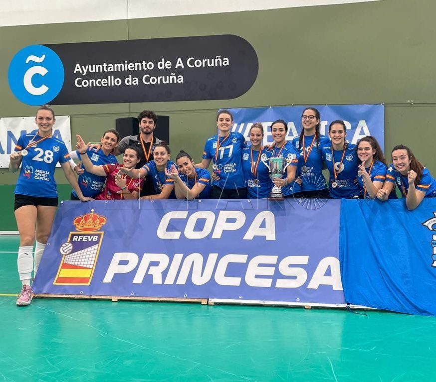 El CV Melilla, subcampeón de la Copa Princesa 2023