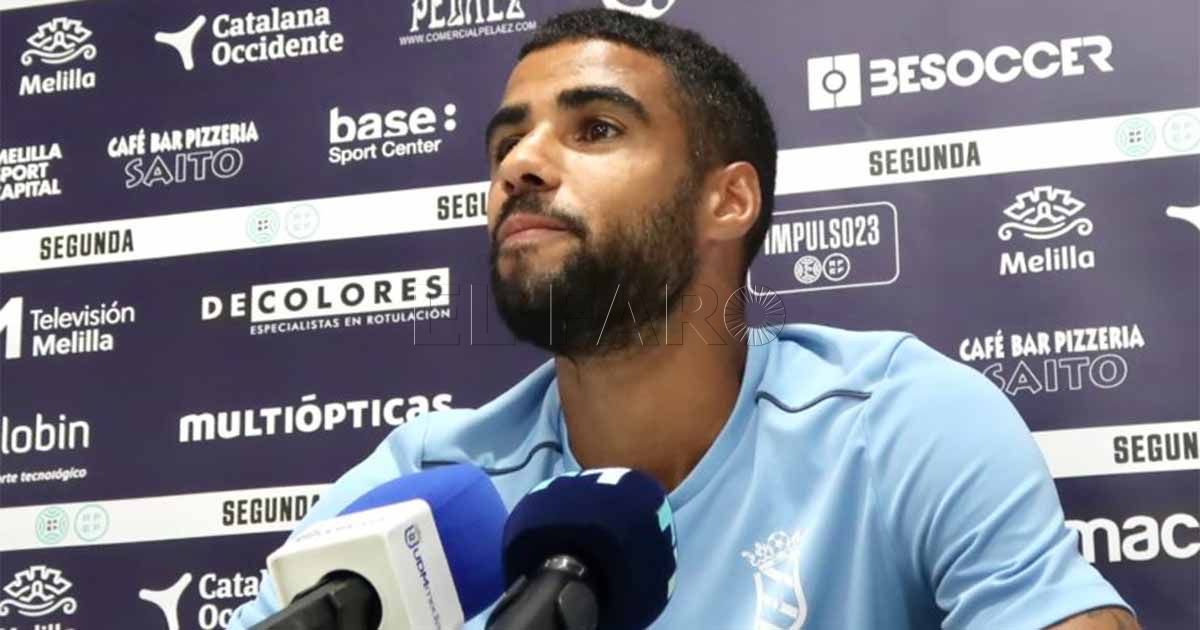 Fran Núñez, jugador del Melilla: "Tenemos que tener los pies en la tierra, porque esto es muy largo y todavía queda mucho"
