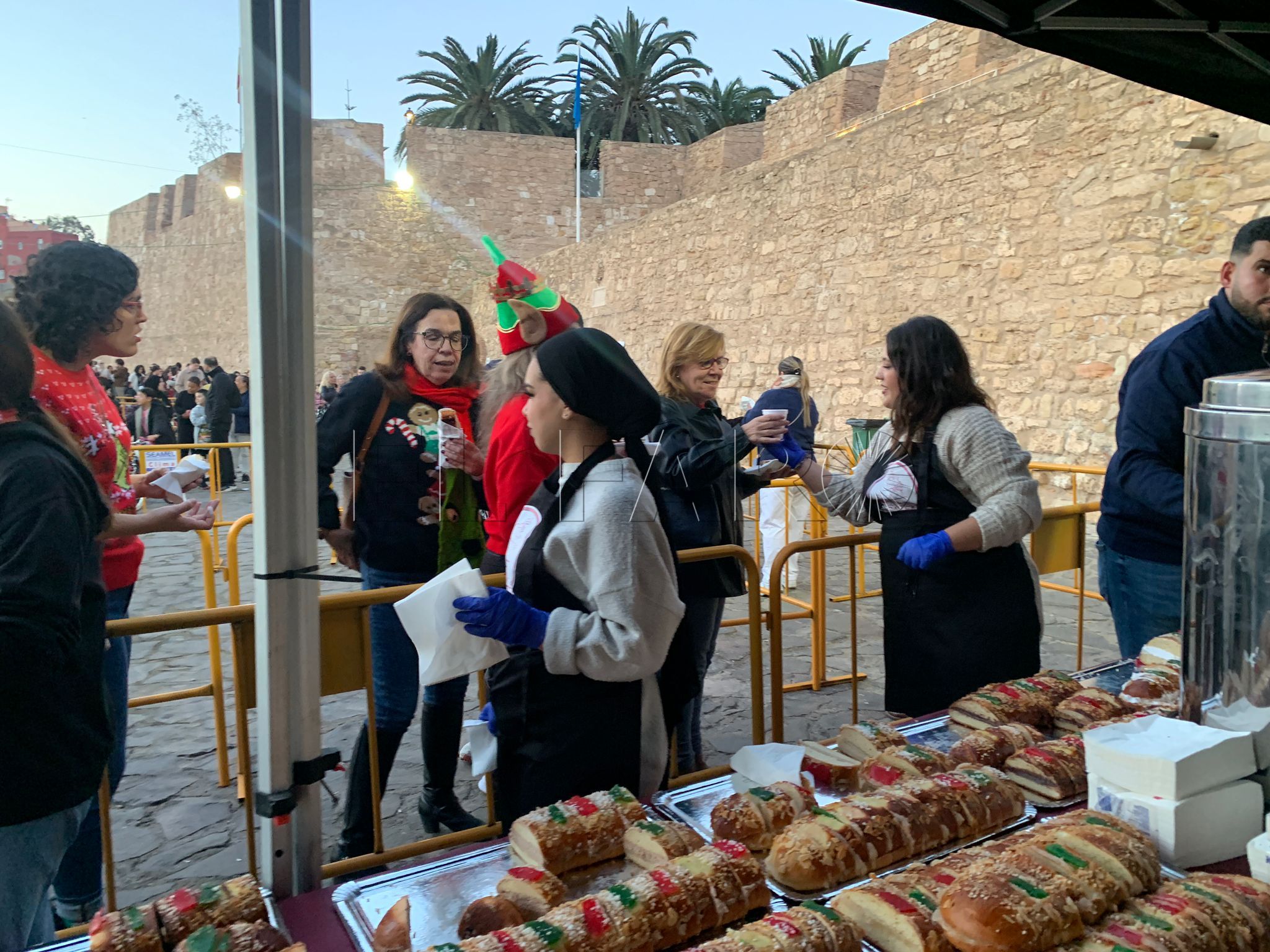 Mucha gente en las calles del centro