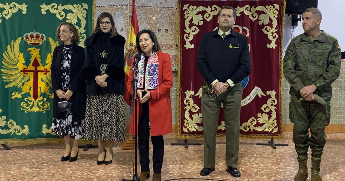 La ministra de Defensa hace hincapié en su discurso en la españolidad de Melilla