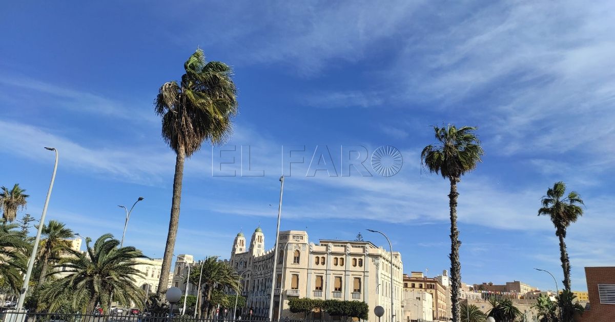 Sigue en pie la alerta amarilla en Melilla por vientos con rachas máximas de hasta 70 km/h