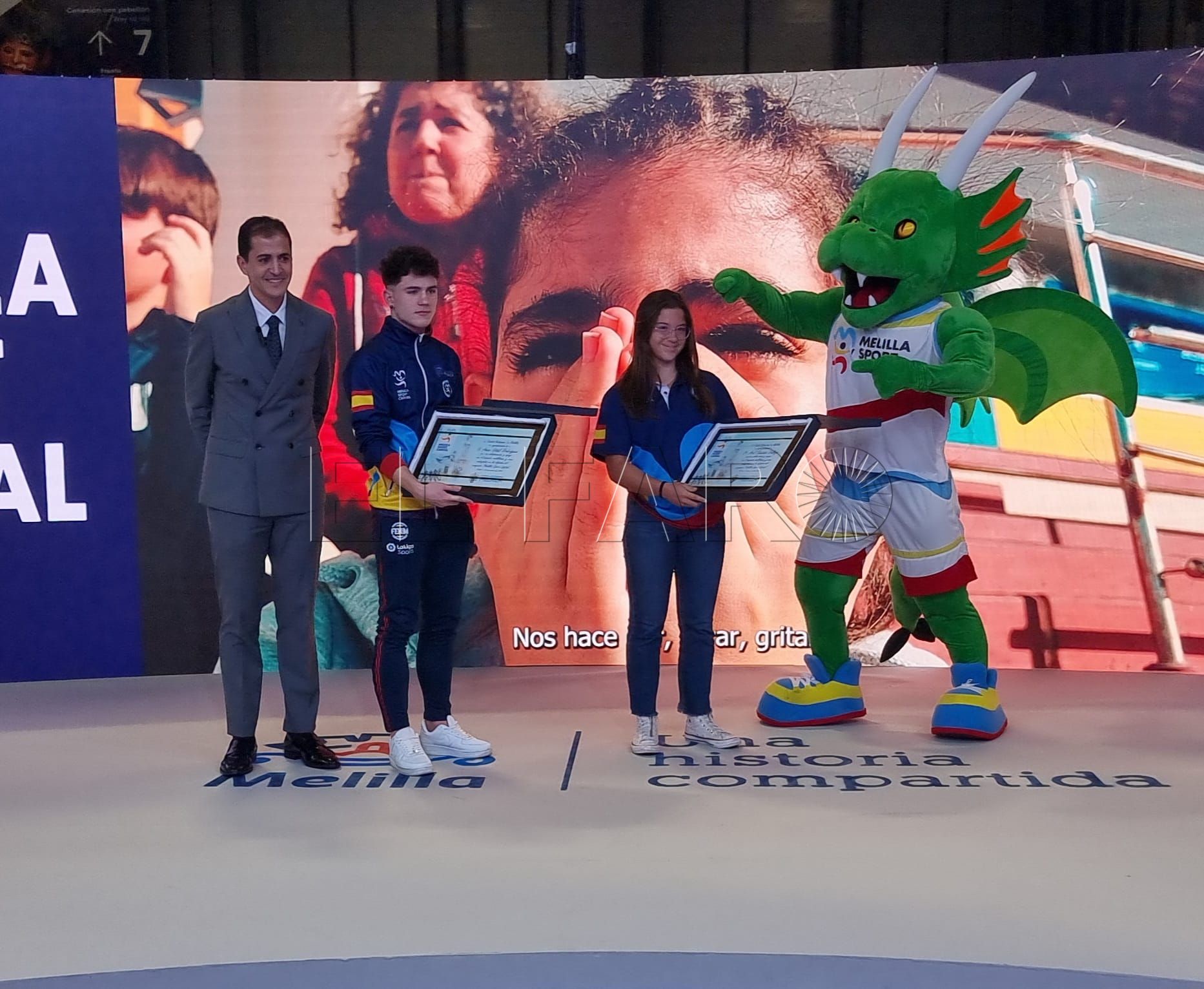 Anxo Vidal y Azul Sánchez, nuevos embajadores de Melilla Sport Capital