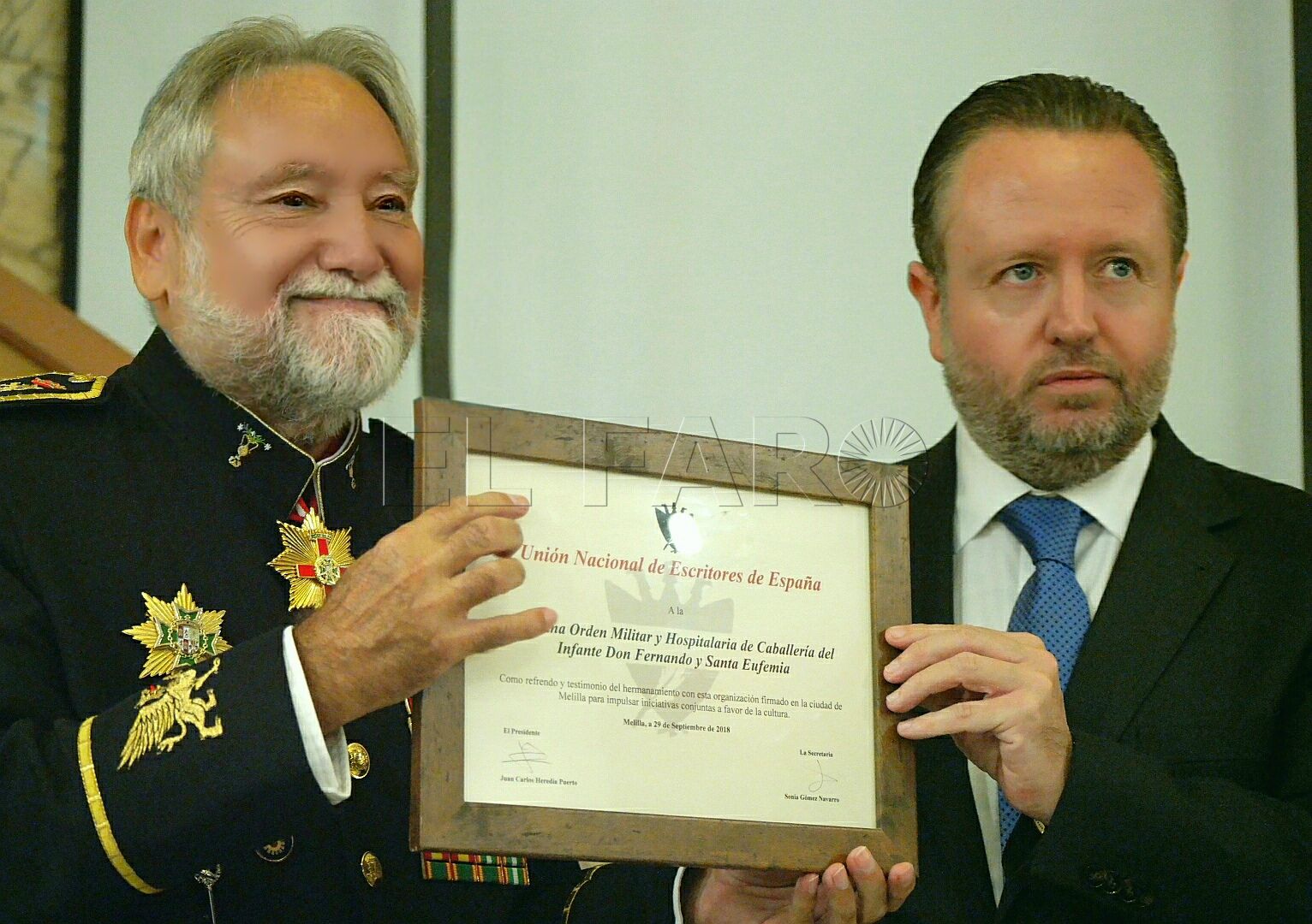 Juan Carlos Heredia representará en Melilla a la Orden del Infante Don Fernando