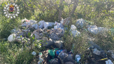 Pillado en Melilla tras descargar cuatro sacos de escombros cerca del Cerro de Palma Santa