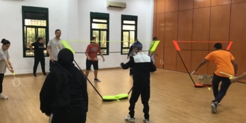 Imagen de la sesión realizada este pasado lunes, día 20 de febrero, en el Centro de Educación Especial Reina Sofía.