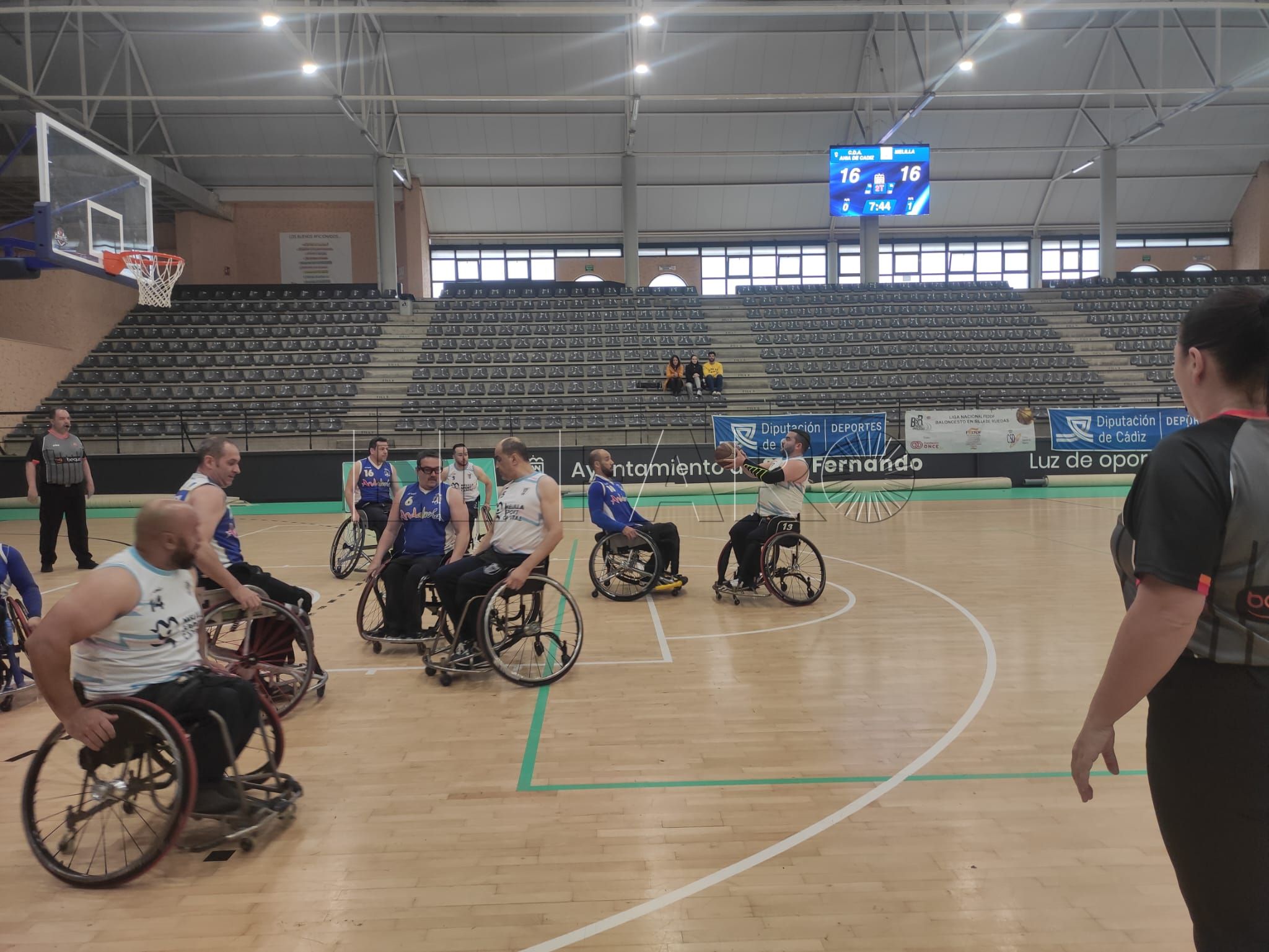 Dura derrota del silla de ruedas en Cádiz