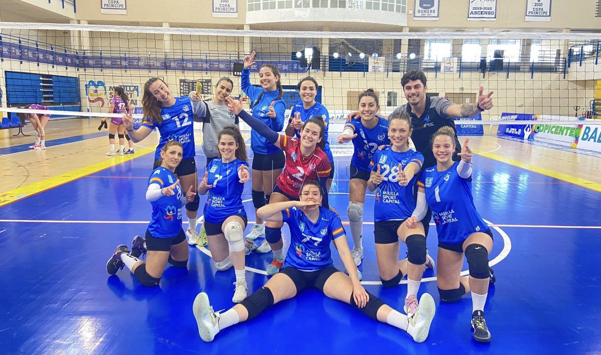 El Melilla Sport Capital Voleibol sigue invicto en la Superliga 2 femenina