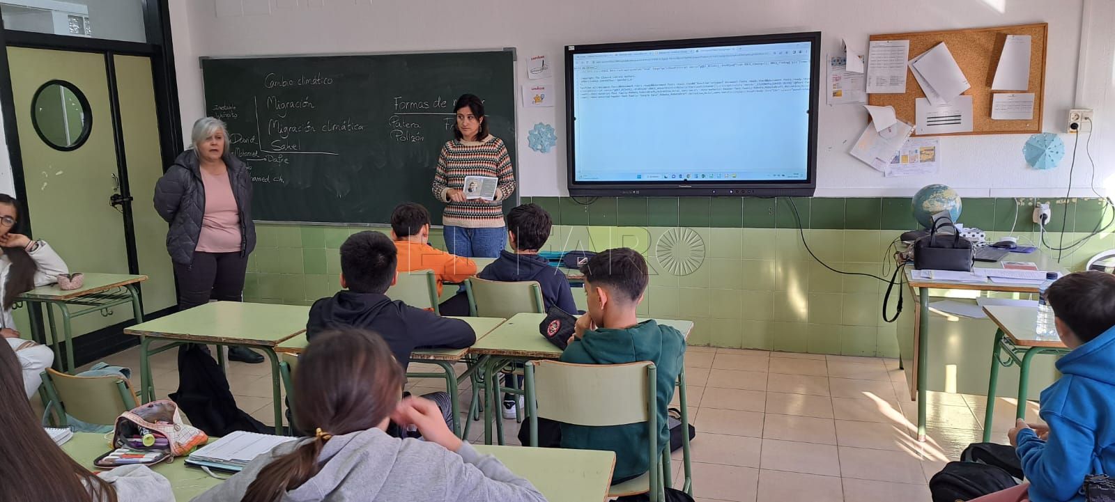 Guelaya ofrece una charla sobre las migraciones climáticas en el IES Juan Antonio Fernández