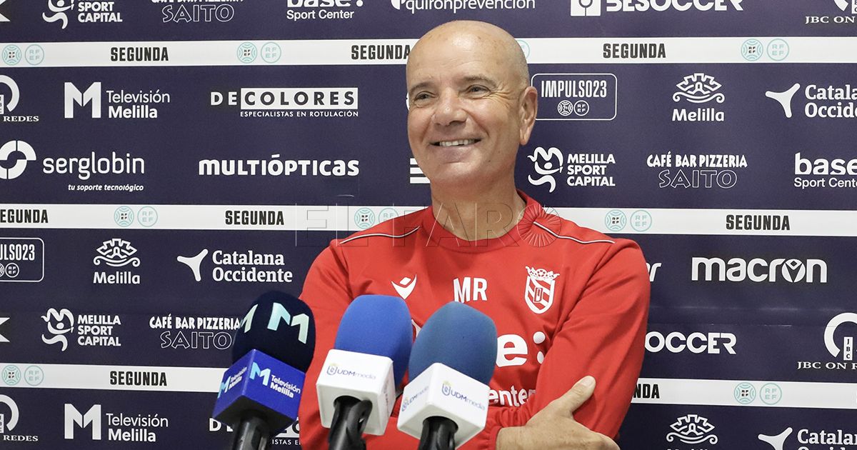 Miguel Rivera, entrenador de la UD Melilla: “Este partido es de vital importancia”