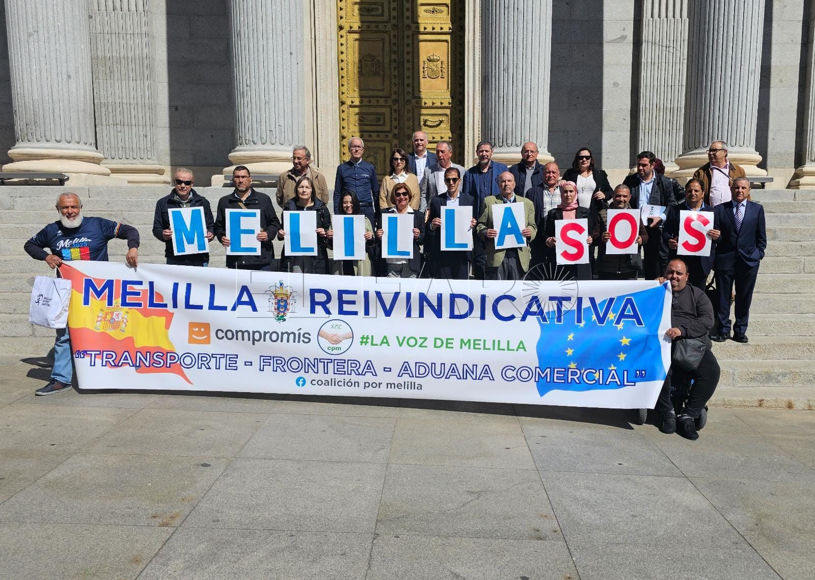 Una decena de organizaciones se concentra en Madrid para apoyar el documento ‘Melilla reivindicativa’