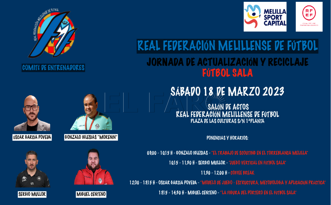 Jornada de actualización y reciclaje para técnicos de fútbol sala melillense