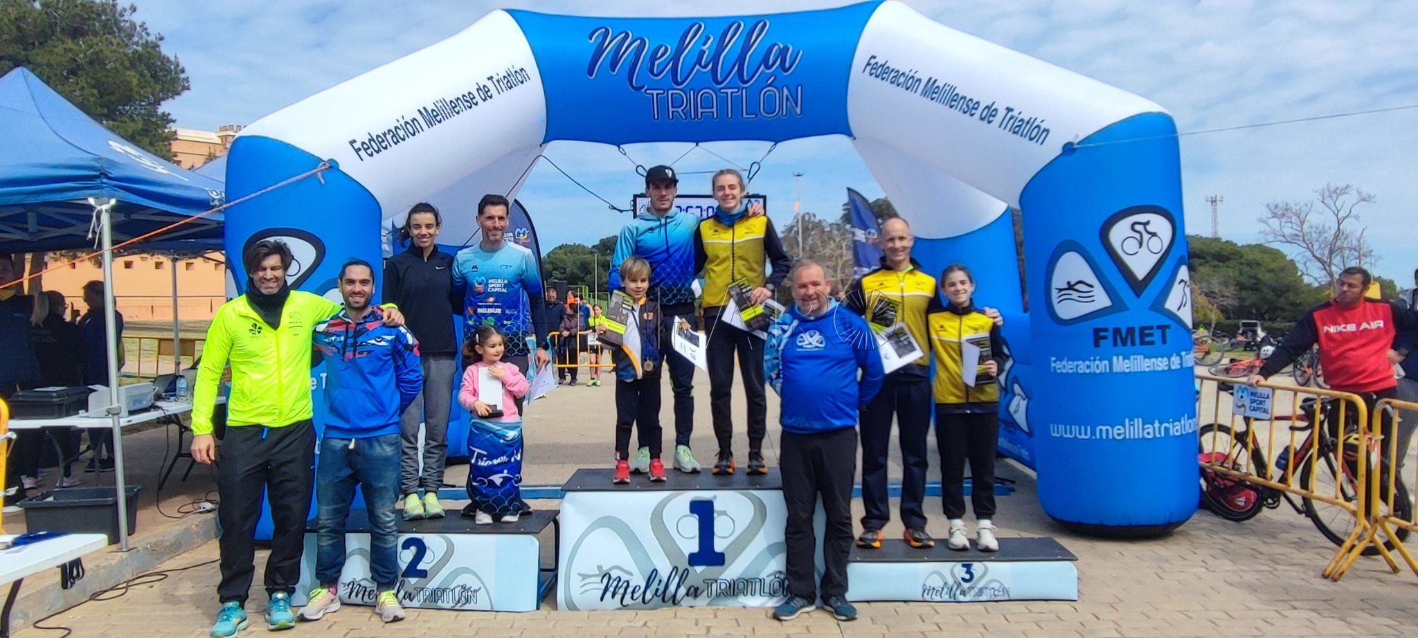 Eduardo Calderay y Lidia Castillo, ganadores del Autonómico de Duatlón