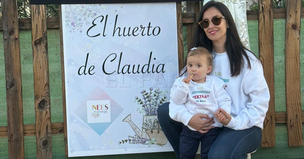 Inaugurado 'El huerto de Claudia' en homenaje a la pequeña, protagonista de las sudaderas benéficas