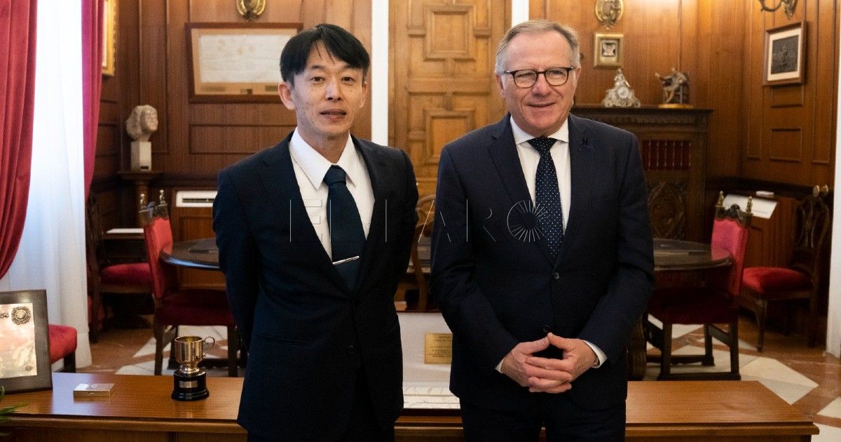 La visita a Melilla del delegado de Defensa de la embajada de Japón en España